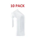 Pack - Male Urinal With Lid 32 Oz. Qt. 1000CC, Travel, Bedside Pee Bottle. Fixed Price $19.93.