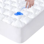 Springspirit Queen Mattress Pad Cover Waterproof, Quilted Fitted. Fixed Price $23.99.