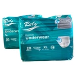 Rely Maximum Absorb Underwear Size Xl 2-PACK (20 Each) Waist 58-68 Adult Diaper. Fixed Price $19.95.