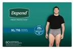 Depend Fresh Protection Adult Incontinence Underwear For Men, Xl 80. Fixed Price $89.99.