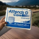 Attends Care Underwear Medium 20 Count Heavy Absorbency Latex Free. Fixed Price $20.95.