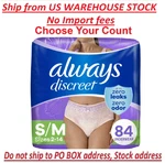 Always Discreet Incontinence Underwear For Women S/m Absorb 19/32/64 Ct New. Fixed Price $65.97.
