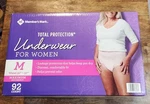 Members Mark Total Protection Underwear For Women Medium (92 Count). Fixed Price $29.99.