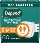 Depend Adult Diapers With Tabs, Incontinence Protection White. Fixed Price $76.72.