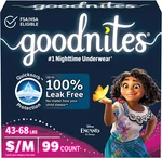 Goodnites Girls' Bedwetting Underwear, Size S/m (43-68 Lbs), 99 Ct (3 Packs Of. Fixed Price $64.99.