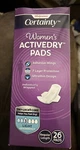 Walgreens Women Incontinence Pads Activedry Light Absorbency Regular 26. Fixed Price $9.99.