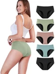 Tiichoo Period Panties Heavy Flow Incontinence Women's Underwear Size 3XL 5 Pack. Fixed Price $50.99.