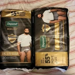 Depend Real-fit Maximum Incontinence Pants For Men L-xl Gray Disposable 2X20 Pk. Fixed Price $26.00.