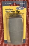 Walker Tips 1 Pair-nova 40024 Folding New. Fixed Price $12.79.