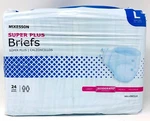 Mckesson Supper Plus Briefs Adult Underwear Size 24CT Moderate Absorbency. Fixed Price $16.00.