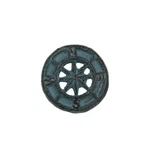 Set Of 12 Light Blue Cast Iron Compass Rose Drawer Pulls Cabinet Hardware Knobs. Fixed Price $46.95.