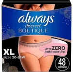 Always Discreet Incontinence Underwear Women's - Maximum Protection Xl 48CT. Fixed Price $39.99.