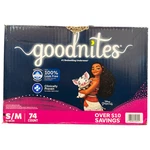 Goodnites Nighttime Bedwetting Underwear For Girls, S/m, 74CT. Fixed Price $42.99.