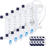 5 Pack 600ML Nephrostomy Bags With 24" Flexible Tube, Urine Drainage Transpa. Fixed Price $75.42.