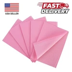 Pink Disposable Dental Bibs 3-PLY Medical Tattoo Towel 13"X18"-UP 2000. Fixed Price $35.90.