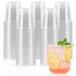 50 Pcs Round Bottom Plastic Cups 12 Oz Disposable Stemless Wine Glasses Cockt.... Fixed Price $19.12.