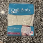 Essential Pull-on Style Quik-sorb Reusable Incontinence Pants Sz. Fixed Price $15.99.