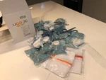 Ugo Urological Supplies 24 Leg Straps + Hooks Sleeve Laundry. Fixed Price $12.99.