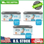 3 Pack Genie Jumbo Square Refill Unscented Hold Up To 810 Newborn Diapers. Fixed Price $44.59.
