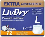 Large Adult Incontinence Underwear Extra Absorbency Leak PROTECTION,72-PACK. Fixed Price $94.48.
