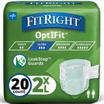 Medline Fitultraxxlz Briefs, Xx-large (pack Of 20). Fixed Price $30.69.