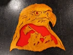 Vintage Handmade Eagle Iwo Jima Commemorative Silhouette Patriotic Craftwork. Fixed Price $24.95.
