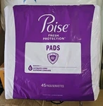 New Poise Ultimate Long Level 6 Womens Incontinent Protection Pads 90 Total. Fixed Price $47.99.