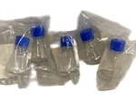 (5) Thermo 125ML Disposable Petg Graduated Flask F-bttm Vented Cap 4115-0125. Fixed Price $32.99.