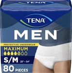 Tena Protective Incontinence Underwear For Men, Disposable S/m 80 Count. Fixed Price $27.95.