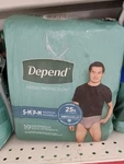 Depend Fit Flex Incontinence Underwear Men Maximum Absorbency Gray 38CT. Fixed Price $21.00.