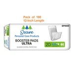 100 Pak Booster Pad Ultra 13 Inch Heavy Absorbency Secureloc. Fixed Price $45.89.