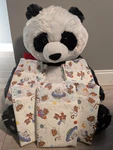 5 Pack Crinklz Tab Style Adult Diapers Abdl Astronaut Print Medium 29-43". Fixed Price $20.00.