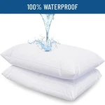 Waterproof Pillow Covers Zippered 4 Pack Standard Queen King Protectors. Fixed Price $21.99.