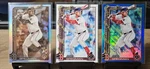 Alex Bregman Candy Cane Bat Sp, Blue Rainbow Tinsel & Sepia Refractor- Red Sox. Fixed Price $6.00.