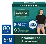 Depend Defense Adult Incontinence Underwear For Men, Overnight, S/m, 80CT. Fixed Price $50.00.