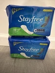 (2)STAYFREE Ultra Thin Long Super Pads With Wings 32 Count Multi-fluid Protec. Fixed Price $52.99.