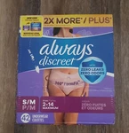 Always Discreet Incontinence Underwear For Women, Maximum, Small / Med, 42 Count. Fixed Price $23.99.