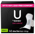 By Kotex Balance Ultra Thin Pads With Wings, Heavy Absorbency, 46 Count. Fixed Price $200.00.