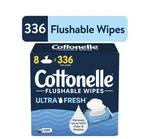 Cottonelle Ultra Fresh Flushable Wet Wipes, 8 Flip-top Packs. Fixed Price $13.32.