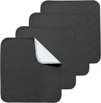 Waterproof Chair Pads For Incontinence, 4 Pack Reusable Seat 22 X 21, Black. Fixed Price $37.35.