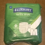 Medline Fitright Optifit Briefs Adult Diapers 32 -44 Extra Absorbency 20 Ct. Fixed Price $14.95.