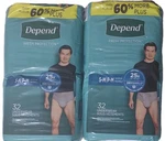 Depend Fit-flex Incontinence Underwear For Men Maximum Absorbency, S/m 64 Ct. Fixed Price $49.00.