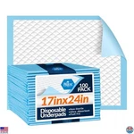 Disposable Underpads 17"X24" (100-COUNT) Super Absorbent Incontinence. Fixed Price $40.81.