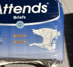 Attends Adult Incontinence Brief Medium - Pack Of 24. Fixed Price $7.84.