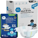 Med Pride Adult Diapers Xxl Maximum Absorbency Incontinence Briefs Tabs. Fixed Price $68.63.
