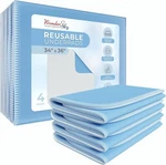 4 Pack Reusable Underpads Incontinence Bed Washable Waterproof Pee. Fixed Price $35.99.