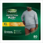Depend Protection Plus Ultimate Underwear For Men Xl 80 Count. Fixed Price $79.99.