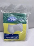 New Wearever 34-36 Leak Control Super Absorbent Premium Brief Underwear White. Fixed Price $22.00.