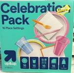 Up&up Disposable Plastic Plates Table Top Celebration Pack 97CT Party Supplies. Fixed Price $17.99.
