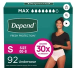 Women Small Depend Fresh Protection Underwear 92 Count Size 00- 8 Swc. Fixed Price $69.99.